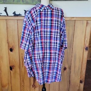 Robert Graham Red and Blue Casual Button Down Shirt